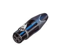 Neutrik NC3FXX-BAG 3-Pole Female XLR Connector Black