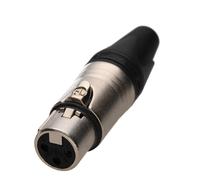 Neutrik NC3FXX Female 3 Pin XLR Microphone Solder Line Socket Silver