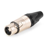 Neutrik NC3FXX Female XLR Connector - 3 Pin Audio Cable with Strain Relief