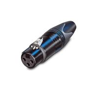 Neutrik NC3FXX Female XLR Connector Black - 3 Pin Audio Cable Plug