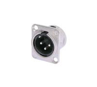 Neutrik NC3MD-L-1 3-Pole Male XLR Receptacle Nickel Housing