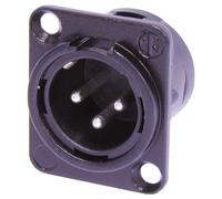 Neutrik NC3MD-L-BAG-1 Male 3 Pin XLR Chassis Socket With Silver Plated Contacts