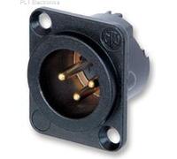 NEUTRIK - NC3MD-LX-B - PLUG, XLR, BLACK, 3POLE