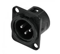 Neutrik NC3MDL-1-BAG 3-Pin XLR Mounting Plug Black