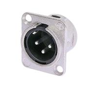 Neutrik NC3MDL1 XLR Chassis Male Connector, Silver