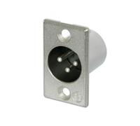 Neutrik NC3MP 3 Pole XLR Chassis Connector, Nickel