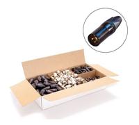 Neutrik NC3MXX-B-D XLR black connector (per 100 pieces)