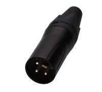 Neutrik NC3MXX Male 3 Pin XLR Microphone Solder Line Plug Black