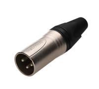 Neutrik NC3MXX Male 3 Pin XLR Microphone Solder Line Plug Silver