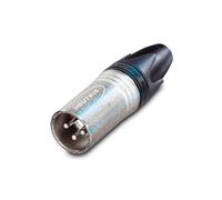 Neutrik NC3MXX Male XLR Connector - 3 Pin Audio Cable Adapter, Nickel Finish