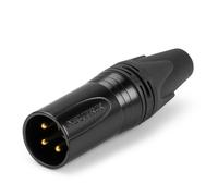 Neutrik NC3MXX Male XLR Connector - Premium Black 3 Pin for Audio Equipment