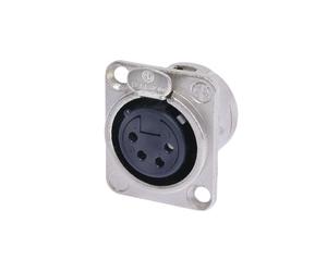Neutrik NC4FD-L-1 4-Pole Female XLR Receptacle Nickel Housing