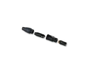 NEUTRIK - NC4FXX-B - XLR SOCKET, 4 POLE, IN-LINE, BLACK/GOLD