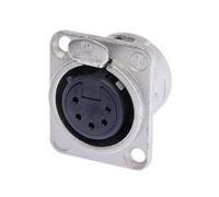 Neutrik NC5FD-L-1 5 PIN Female XLR Chassis Connector Socket Nickel D Type
