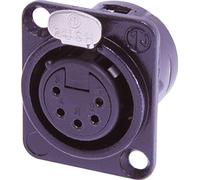 Neutrik NC5FD-L-B-1 5 Pole XLR Chassis Connector, Black