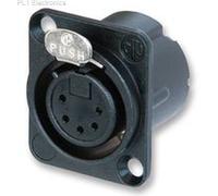 NEUTRIK - NC5FD-LX-B - SOCKET, XLR, BLACK, 5POLE