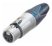 Neutrik NC5FX XLR Connector 5-Pin, Silver/Black