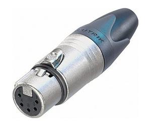 Neutrik NC5FX XLR Connector 5-Pin, Silver/Black
