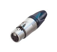 Neutrik NC5FXX 5 Female 5 Pin XLR Line Connector, Silver, Black