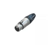 Neutrik XLR Connector NC5FXX 5-Pin Female Silver Body Silver Pins DMX