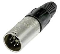Neutrik NC5MX Male 5 Pin XLR Line Connector, Black/Silver