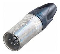 Neutrik NC5MX Male 5 Pin XLR Line Connector, Black/Silver