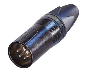 Neutrik NC5MXX-B 5-Pin Male Cable MT, Black Finish with Gold Contacts
