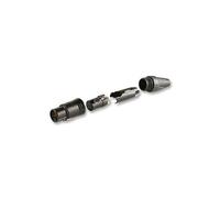 NEUTRIK - NC6FXX-B - XLR SOCKET, 6 POLE, IN-LINE, BLACK/GOLD