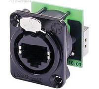NEUTRIK - NE8FDP-B - FEEDTHROUGH, RJ45, PANEL, BLACK