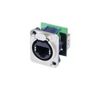 Neutrik NE8FDP RJ45 Feedthrough Receptacle D-Shape Flange