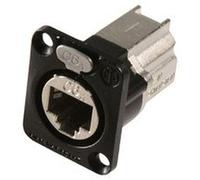 NEUTRIK NE8FDX-P6-B CAT6A ETHERCON PANEL CONNECTOR, D, BLK