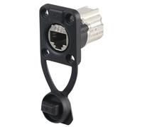 Neutrik - NE8FDX-P6-W - Cat6a Ethercon Feedthru, Ip65