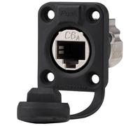 Neutrik NE8FDX-P6-W CAT6A feedthrough, with rubber sealing, IP65 D Type