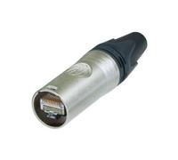Neutrik etherCON NE8MX6-T Connector Straight Number 8P8C Silver Pack of 1