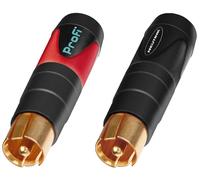 Neutrik-Nf-2Cb2 High-End-RCA Connector in a 2-Pack, Red and Black Coded