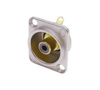 Neutrik NF2D-0 D-Shaped Phono Chassis Socket Nickel and Black