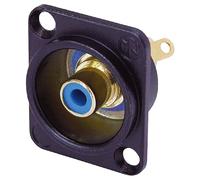 Neutrik NF2D-6 Professional Phono Chassis Socket (Black), Bl