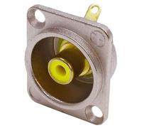 Neutrik NF2D Professional D Plate Mounted Phono Chassis Socket With Gold Terminals and Colour Cod