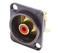 Neutrik NF2D Professional D Plate Mounted Phono Chassis Socket With Gold Terminals and Colour Cod