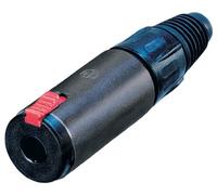 Neutrik NJ3FC6-BAG 6.35 mm Locking Stereo Jack Line Socket With Silver Plated Contacts