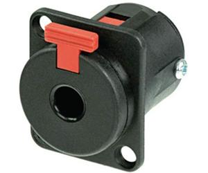 Neutrik NJ3FP6C-B Stereo or Balanced TRS Jack Chassis Panel Mount. Gold Contacts