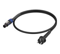Neutrik NKPH11-MFA3 Power Cord H05VV-F3G1.5 powerCON FXXA-Schuko E+F (M) Cable, 3m