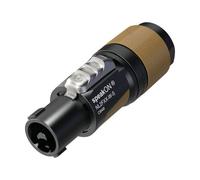 Neutrik NL2FXX-W-S Audio Jack Plug 2-pin Black-Brown Screw Terminals