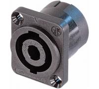 Neutrik NL4MP-ST Audio Socket 4-Pole Black D-Shape Flange Secure Lock