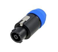 Neutrik NL8FC 8 Pole Plastic Female Speakon Connector. Blue Boot / Bushing