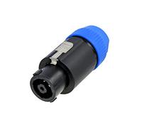 Neutrik NL8FC 8 Pole Plastic Female Speakon Connector. Blue Boot / Bushing