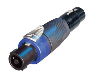 Neutrik NLMM=NL4MMX SpeakON Adapter 4-Pin Lockable Double Coupling