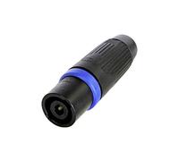 Neutrik NLT4MXXBAG Speakon STX Plug Black/Blue Robust Metal Housing