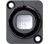 Neutrik NO4FDW-A OPT. Chassis Con. Quad ADV Optical chassis socket for LC