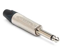 Neutrik NP2X 6.3mm Jack Mono Plug, Silver, 1.0 cm*4.0 cm*4.0 cm